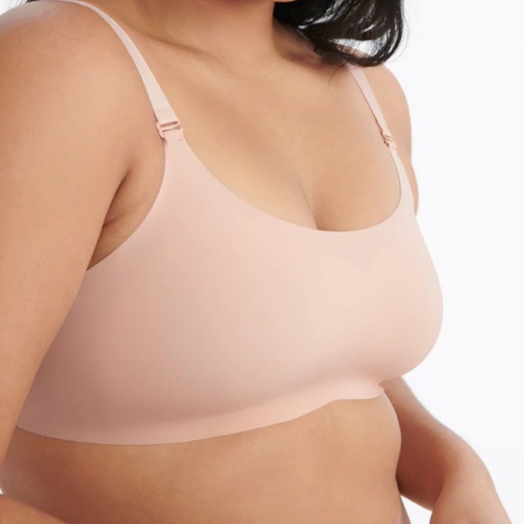 BNWT Knix Evolution Bra Size 1 Nude Beige Heathered Grey Reversible Brand New - Picture 1 of 9